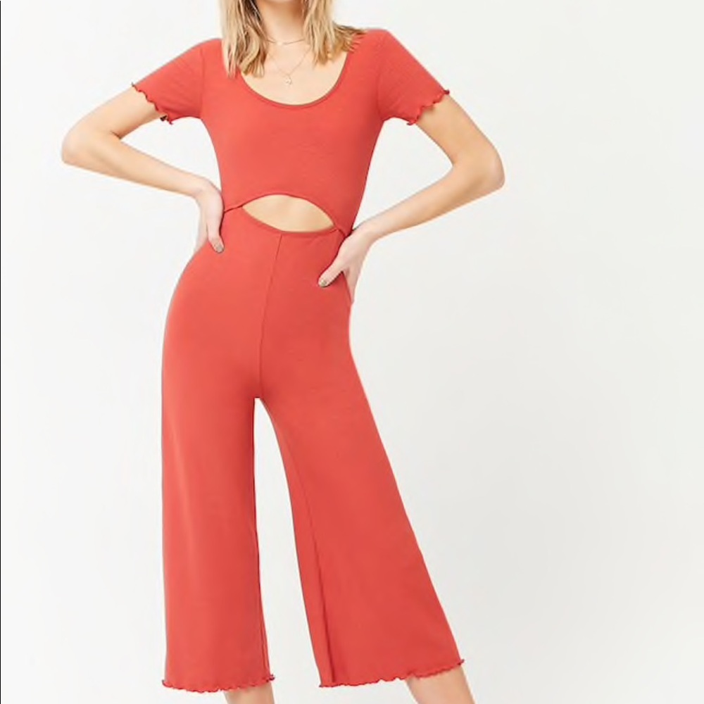 Red cutout jumpsuit!